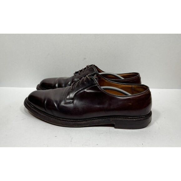 Alden x Sherman Brothers 990 Shell Cordovan Plain Toe Blucher Shoes Mens Sz 13 B - Picture 3 of 9